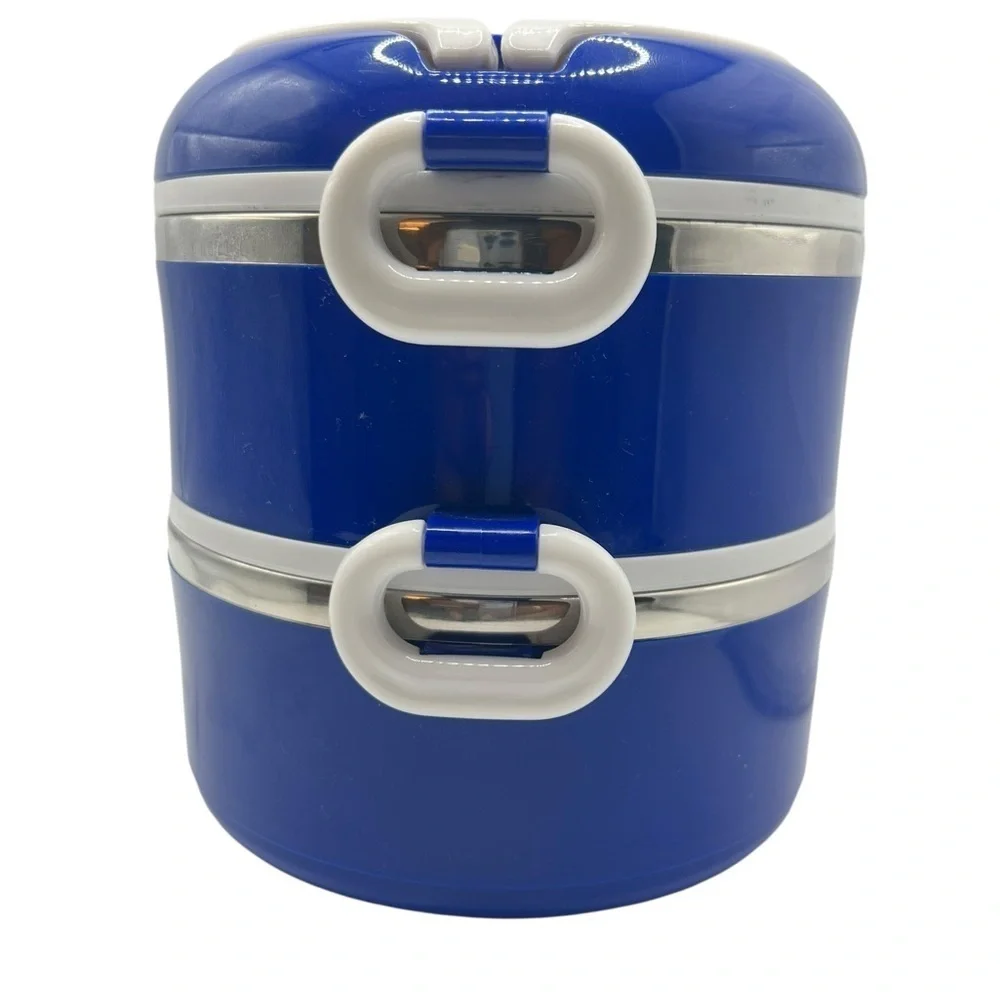 Weight Watchers WW Stainless & Plastic Stackable Portable Bento Lunch Box - Blue